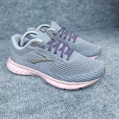 Brooks Revel 3 Shoes Womens Size 6 Gray Pink Running Sneakers Athletic Mesh