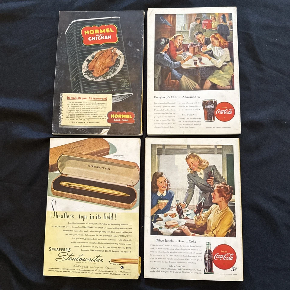 COMPLETE SET OF 1947 NATIONAL GEOGRAPHIC MAGAZINES ~~ 78 YEARS OLD!!! (NO MAPS) Foto 2 de 4