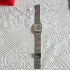 Seiko Quartz Square Two-Tone 30mm Vintage 1980s Stainless Steel Bracelet