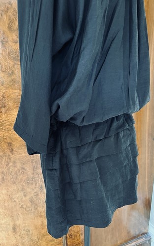Day Birger & Mikkelsen Tunic Dress Size 38 Black Semi Sheer - Picture 4 of 5