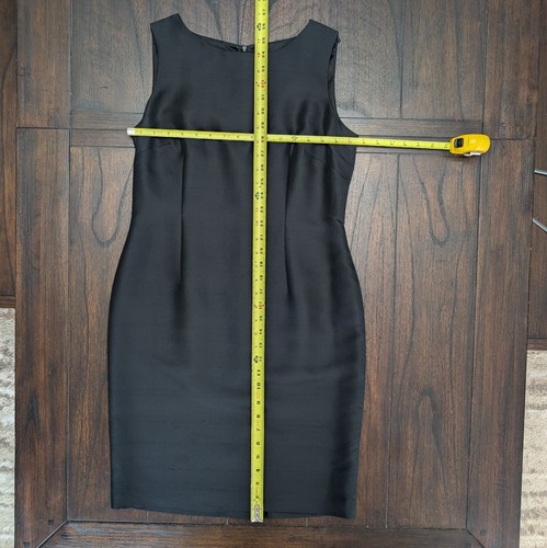Talbots Pure Silk Sleeveless Black Sheath Dress Women's Size 6P Petite Formal - Picture 5 of 8