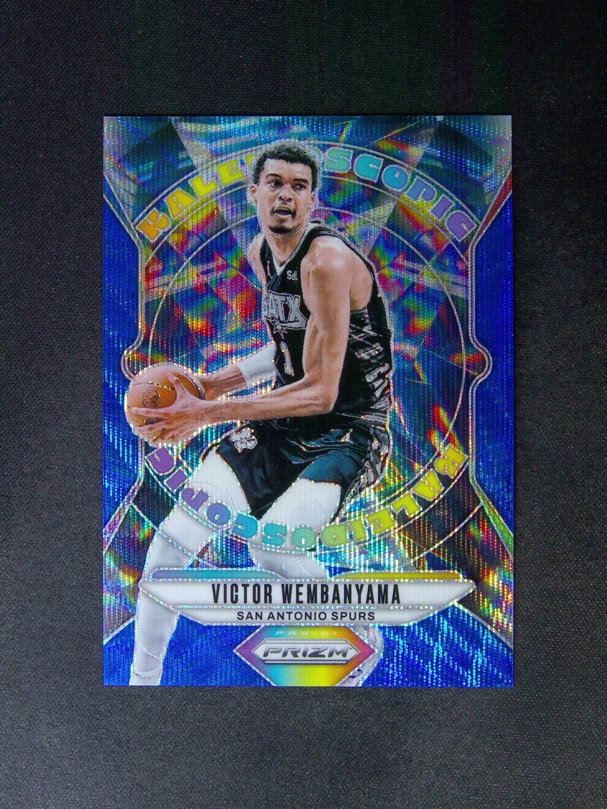 2024-25 Panini Prizm Victor Wembanyama #20 Kaleidoscopic Blue Wave /175
