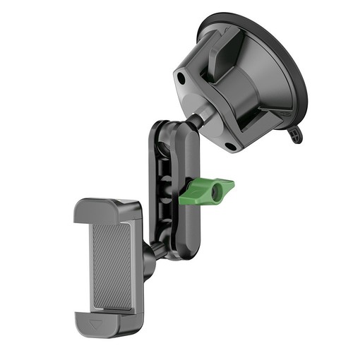 Support Téléphone Voiture avec Ventouse Forte et Angle Réglable 360 Degrés - Photo 8 sur 14