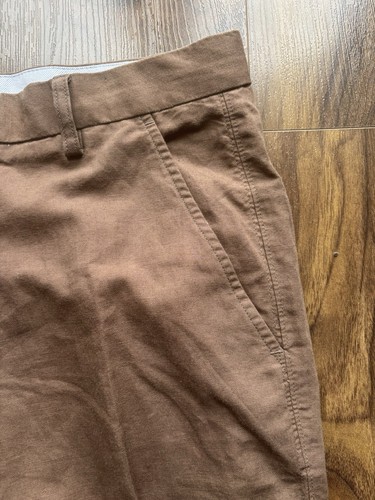 M&S Blue Harbour Linen Blend Chinos “Brown” Relaxed Straight W34 L29 BNWT RP £49 - Picture 6 of 12