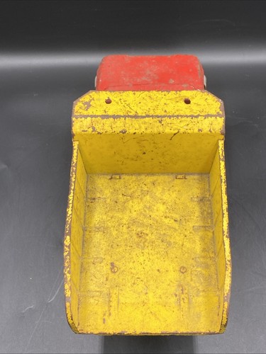 Camión de volteo Tonka vintage de acero prensado rojo/amarillo 13190 - Imagen 8 de 9