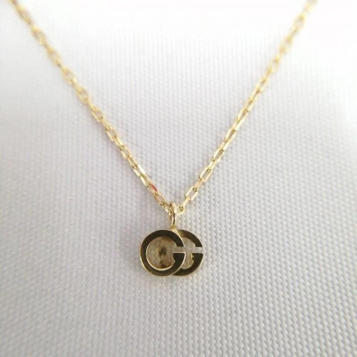 GUCCI GG Collana da Corsa K18YG 3.0g Giappone