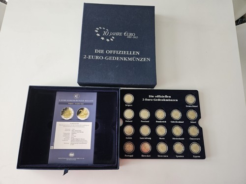 17 x 2 Euro Münzen 10 Jahre Euro Bargeld 2012 Komplettsatz 2 Euro Gedenkmünzen - Bild 8 von 9