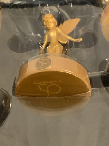 Disney Parks Fab 50 Character Collection Ornament Set Gold 5 Pieces Dumbo Pooh  - Picture 15 of 21