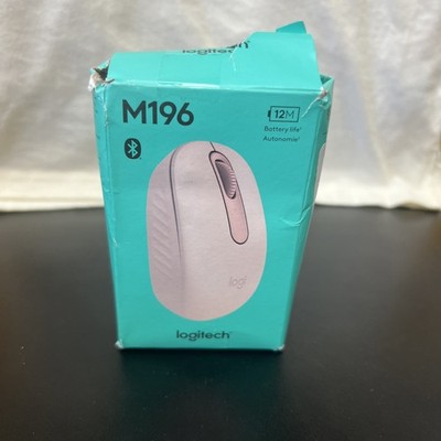 Logitech - M196 Lightweight Bluetooth Wireless Optical Mouse Compact Rose Color