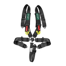  5-Point Racing Safety Harness Set SFI with Ultra Comfort Black Racing Harness