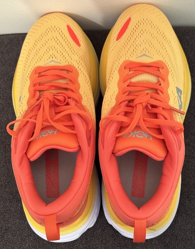 Size 7B - Women’s Hoka One One Bondi 8 Orange/Yellow - Picture 5 of 7