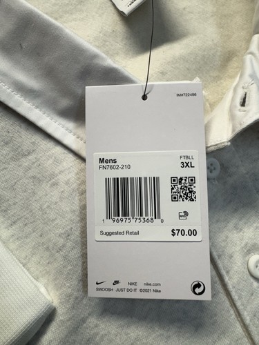 Nike Carolina del Norte Tacones Alquitranados Preppy Centro Swoosh Swoosh Sudadera Talla 3XL - Imagen 9 de 11