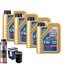 Motoröl 5W30 LIQUI MOLY Longlife Iii 4L+BOSCH Ölfilter +Ölschlammspülung