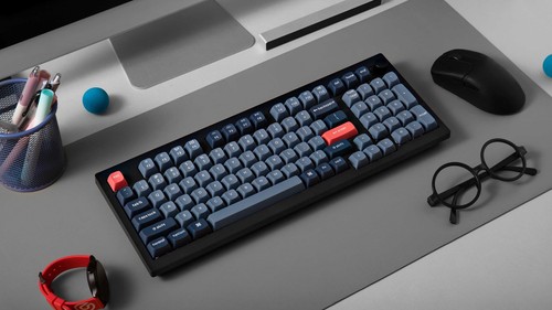 Keychron V5 Max QMK Kabellose Mechanische Tastatur, QWERTY US, V5M-D1, Red - Bild 3 von 13