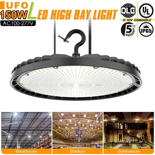 DLC 150W UFO LED High Bay Light Factory Warehouse Commercial Shop Light Dimmable - Picture 2 of 18