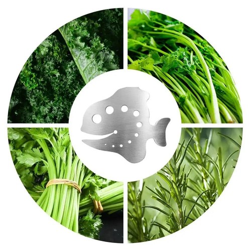 Time-Saving Herb Strippers Stainless Steel 11-Hole Leaf Stripper Tool Kitchen - Picture 3 of 12