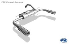 Duplex Sportauspuff Toyota Auris 1.4l 1.6l 1.8l 1x90mm rund mit Abs.