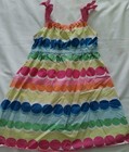 GIRLS GYMBOREE MULTI COLOR DOTS BUBBLE SUMMER 100% COTTON CASUAL SUNDRESS SIZE 8