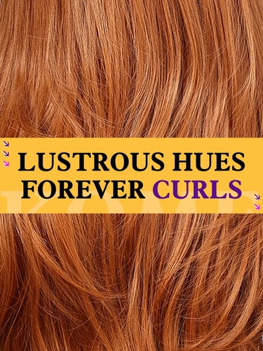 Long Auburn Wigs with Bangs,Ginger Layered Wavy Synthetic Wig for Women Party... - Picture 6 of 6