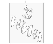 Genuine Toyota Disc Brake Pad Set SU003-04678