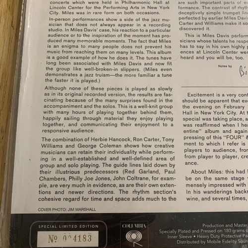 MILES DAVIS “Four & More” Sealed New 180g MOFI Audiophile pressing #004183 2012  - Picture 16 of 18