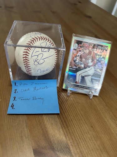 2019 World Series Washington Nationals Signed Autographed Ball By 4 Members!