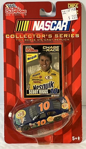 Racing Champions Chase the Race #10 Scoot Riggs 2002 NASCAR Nesquik Ford 1:64