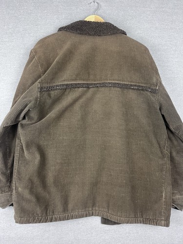 Vintage Rip Curl Sherpa lined corduroy jacket size Large Brown - Picture 5 of 7