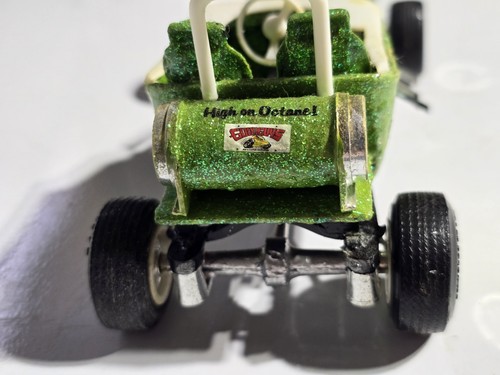 Oldtimer 60er gebaut Drag Roadster Ford ICE T Eimer Modell grün Metalflake Lack - Bild 5 von 13