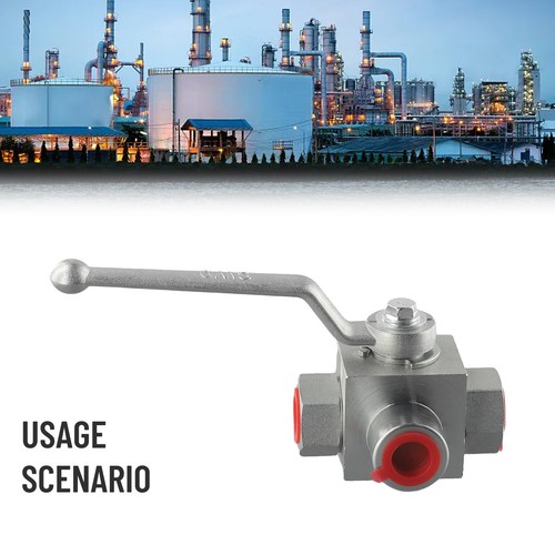 Pratica pratica valvola a sfera tre vie manuale gomma 500 bar petrolio - Foto 7 di 57