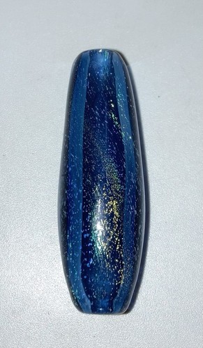 Cuentas de vidrio hueco soplado a mano dicroico azul cobalto focal murano boro - Imagen 7 de 9