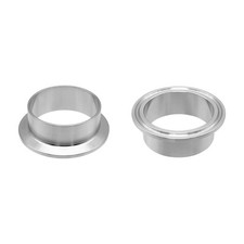 2 Inch Tri Clamp Ferrule for 2" Sanitary Tri-Clamp Fittings 304 Stainless Ste...