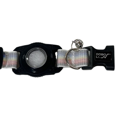 Doboli AirTag Cat Collar Pride Rainbow Adjustable w/ Bell – New & Free Shipping - 第 2/5 張圖片