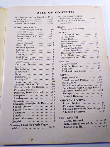 5 Vtg Books: Pressure Cooker, Microwave, Sunbeam Frypan, Roper Range, Wear-Ever - Picture 6 of 6