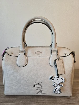Coach Snoopy Zip Leather Exterior Bags & Handbags for Women for