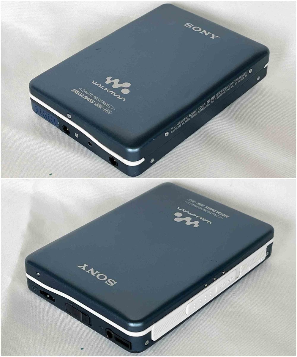 SONY WM-EX631 Navy 2002 Walkman Vintage Cassette Player