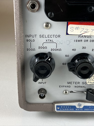 Vintage Hewlett Packard HP 415B Standing Wave Indicator - #1, Parts / Repair - Picture 5 of 22