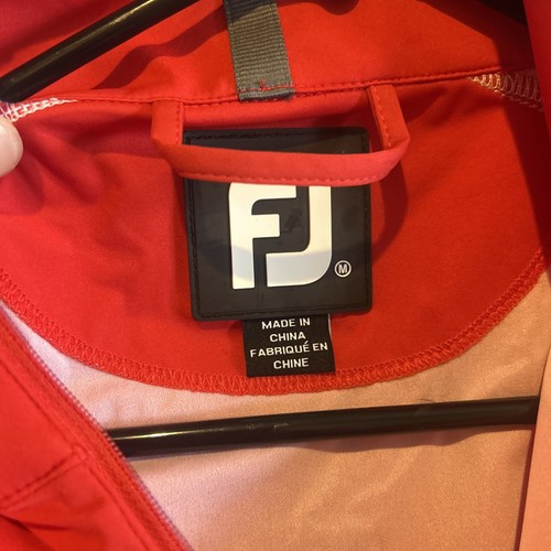 Footjoy Golf leichte Softshell Weste Herren Größe M rot Full Zip - Bild 3 von 5