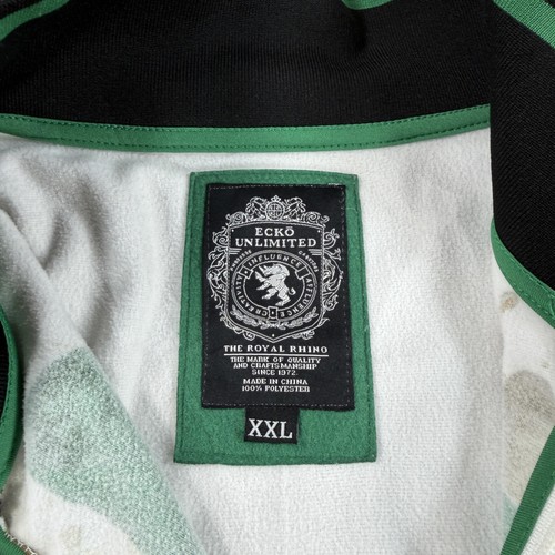 Chaqueta de Pista Ecko Unltd Para Hombre 2XL Blanca Cremallera Completa Y2K Streetwear Rhino LEER - Imagen 3 de 9