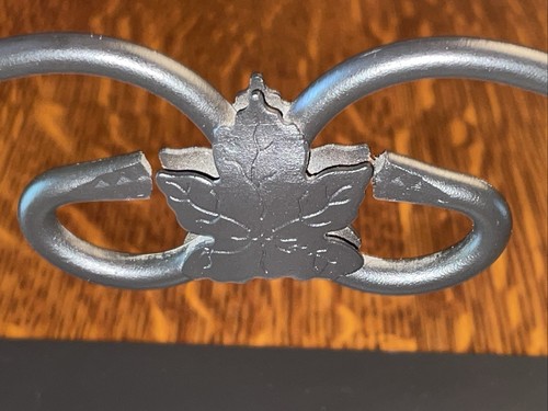 Longaberger Schwarz Schmiedeeisen Serviettenhalter mit Hantelstange hält Servietten - Bild 5 von 7