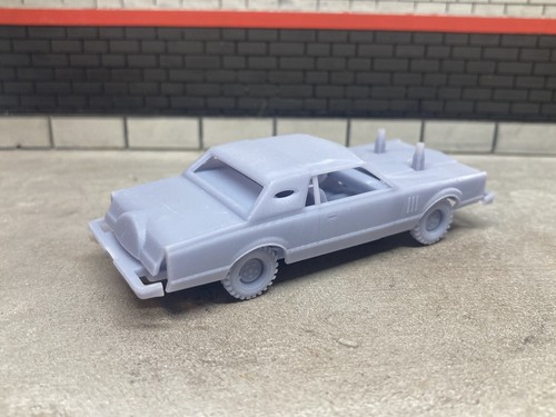 1/64 Scale 3D Printed 80’s Lincoln Demolition Derby Demo Car For Diecast Diorama - Picture 4 of 19