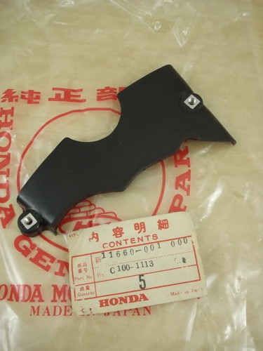 NOS Drive Sprocket Cover HONDA C100 CA100 CA102 C102 C105 CD105 C105T C100T JP - Picture 3 of 4
