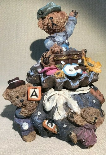 Piggy Bank - Bears & Bongos - Resin - NEW  2 piece (D22) - Picture 1 of 7