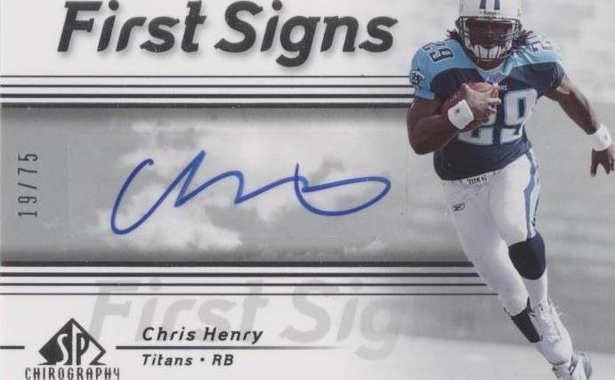 2007 SP Chirography Chris Henry #FS-CH - 1 of 2