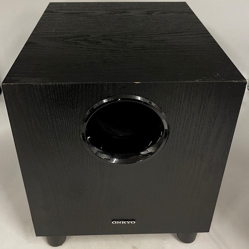 Onkyo Passive Subwoofer SKW-390 Home Theater Speaker Wood Black Surround 130 W - Picture 2 of 12