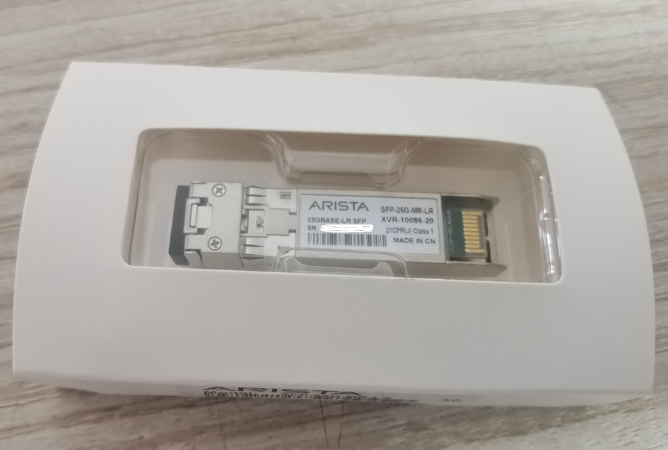 Arista SFP-25G-MR-LR Dual rate 10/25GBASE-MR-LR SFP SFP transceiver up ...