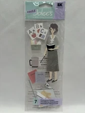 RARE Jolee's School Teacher Scrapbooking Dimensional Stickers 7 Piece NEW