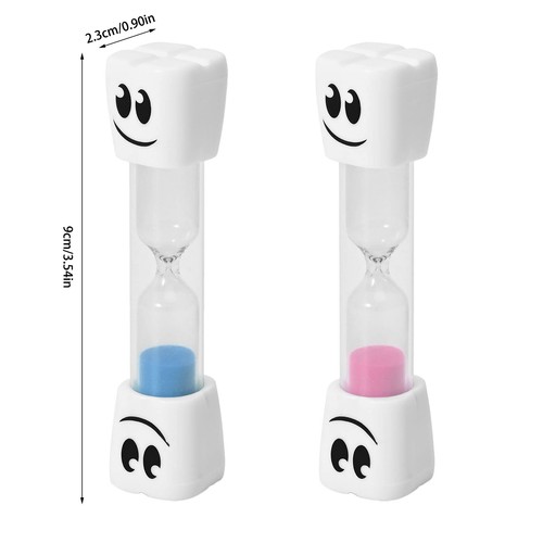 2 Minute Creative Big Eye Timer Sandglass Child Cartoon Durable Desk Ornament - Picture 2 of 12