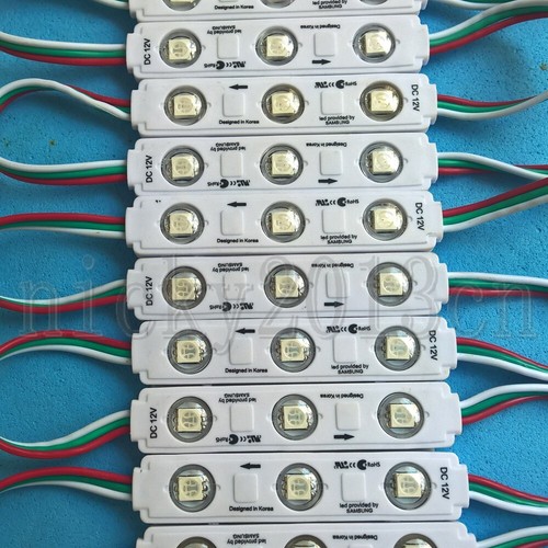 12V WS2811 Addressable LED Pixel Module Light Stip 5050 RGBIC 3LEDs Dream Color - Picture 6 of 18