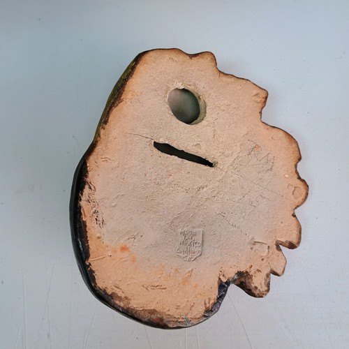 Banco de cerámica cabeza india vintage colgante de pared hecho en México  - Imagen 4 de 6